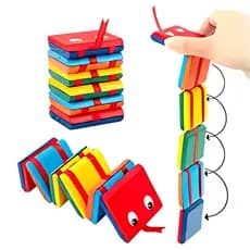 Escada de Jacob Brinquedo artesanal em Madeira Traca Traca Brinquedo Educativo Clássico e Nostálgico