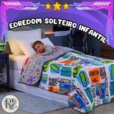 Edredom Solteiro Infantil 1,45m x 2,30m