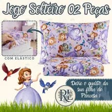Jogo de Lençol Solteiro 02 Peças Estampas Infantil e Adulto Promoção