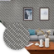 Papel parede adesivo 5 metros geométrico lavável textura pvc estampa zig zag