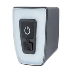 Lanterna Traseira Para Bike Ciclismo Quadrada Led Vermelho Recarregavel USB Bicicleta MTB