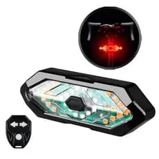 Lanterna Para Bike Traseira Canote Sinalizador De Seta Bicicleta Recarregável USB Com Controle Ciclismo
