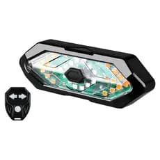 Lanterna Traseira Potente 32 LED USB Recarregável Bike Controle