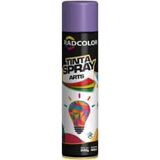 Spray Tinta Lilas Brilhante Cor Especial Rara para Madeira, Metais, Artesanato, etc - 400ml Radcolor Fenomenal