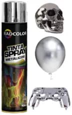 Spray Tinta Cromado Brilhante 400ml Radcolor Metalizada Para Rodas, Farol, etc - Pra zerar estoque