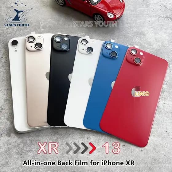 Película Protetora Colorida para iPhone XR Torne-Se iPhone 13/12 Pro