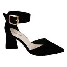 Sapato Feminino Scarpin Salto Médio Grosso Geometrico Bebecê T7024309