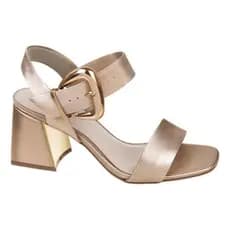 Sandalia Feminina Salto Médio Grosso Bloco 7 Cm Bebecê T6049103