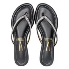 Chinelo Rasteira Vizzano Strass Brilho Feminino 6371300