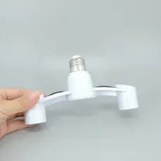 AC e27 A 2 e27 base Da Lâmpada Conversor De Suporte Tomada 2 Cabeças Luz Divisora LED De 2 Vias Adaptador De Energia Extendida BR2L