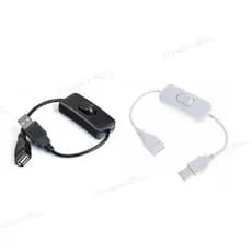 Cabo USB De 28cm Com Interruptor ON/OFF Extensão Do De Comutação Para Lâmpada Linha De Alimentação Ventilador Adaptador Durável BR2L