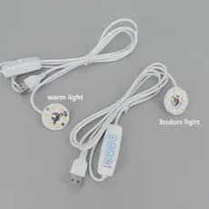 DC 5V 3W USB chip LED Único Regulável Branco Quente Luz Da Noite tablet Cabo De Alimentação Mesa Livro Substituição Lâmp