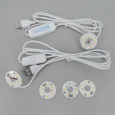 Branco Quente DC 5V 3W USB Luzes LED 2835 chip Única Cor Leitura Luz Da Noite Mesa Livro tablet Interruptor Lâmpada Cabo