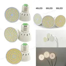 Espectro Completo 48 60 80 LED Planta Crescer Lâmpadas E27 Fitolamp Vegs Cultivo Growbox Luz Solar Flor Interior Caixa D