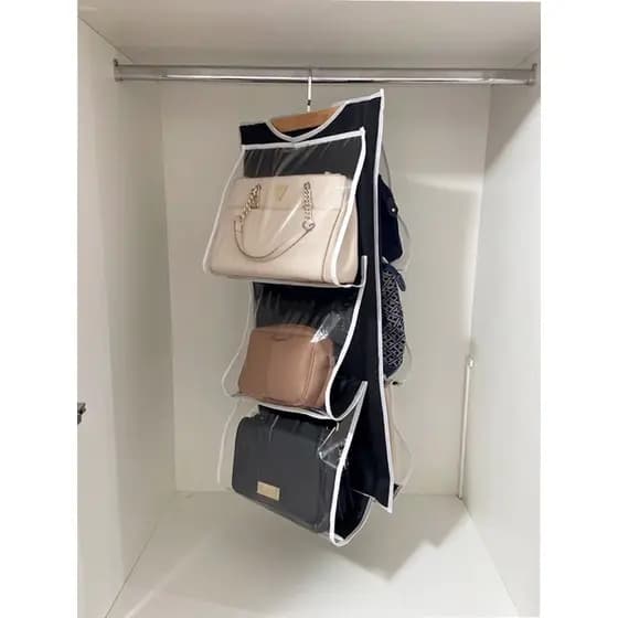Bolsa Organizadora De Armário De Pendurar guarda roupa