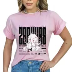 Camiseta Estampada 100% Algodão Masculina Feminina Casual Básica Leve Confortável para o Dia a Dia