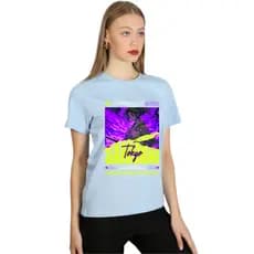 Camiseta Casual Estampada Moderna Leve Confortável  Versátil