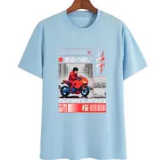 Camiseta Manga Curta Estampada Casual Básica Conforto  Estilo Essencial