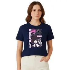 Camiseta Estampada Casual Conforto Estilo Moderno Ótimo Caimento para o Dia a Dia