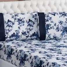 Jogo de Lençol Conjunto Cama Queen Box 3 Peças com Elástico - ESTAMPADAS SORTIDAS