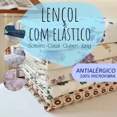 Jogo de Lençol Antialérgico Estampado Avulso Solteiro - Casal - Queen - King Size