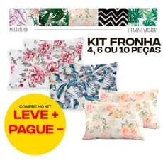 Kit Fronha Estampada Premier Microfibra 170 Fios - 4 , 6 e 10 unidades