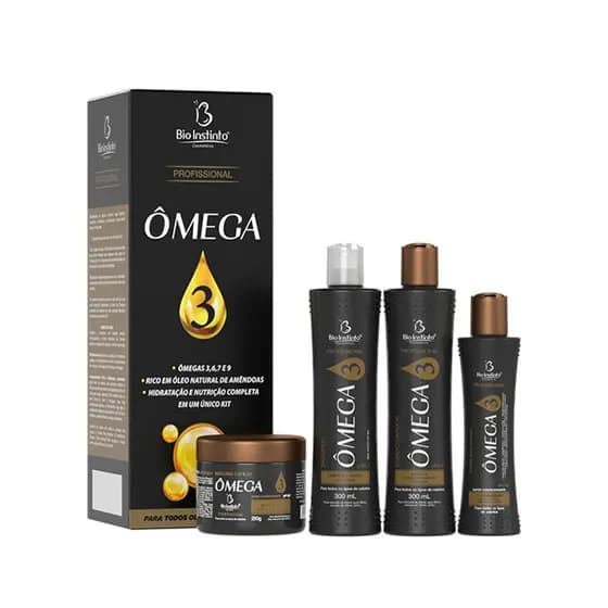 Kit Capilar Ômega 3 Bio Instinto 4 itens