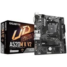 Placa Mãe Gigabyte A520M K V2 AM4 2xDDR4 Chipset AMD A520 mATX
