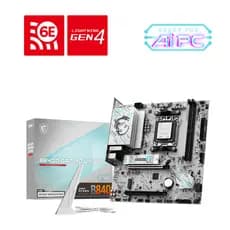 Placa mãe B840M GAMING WIFI6E Branca AM5, DDR5