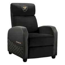 Sofá Cougar Ranger Elite Gold, cor: preto, material de estofamento: veludo