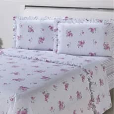 Jogo de Cama Lençol Casal Padrão 3 Peças Cama Box Estampado (Lindas Estampas)
