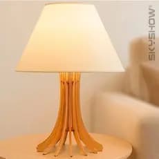 Par Abajur Giovanna luminaria de mesa sala quarto escritório em mdf cortada a laser