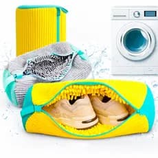 Kit Sacos Lavar Tênis Máquina Lavadora Microfibra Anti Deformação Proteção Total Sapatos
