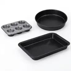 Assadeiras Forma Antiaderente Bolo Lasanheira Sobremesa Forno Retangular Redonda Cupcake