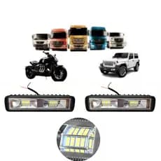 Par de Farol de Milha 16 Leds 48W 9-36V Para Carro, Motocicletas , Caminhões , Barcos , Trator