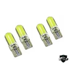 4 Unidades LED Forte silicone T10 8500K Qualidade Top