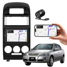 Kit Multimidia com Moldura Astra Ar Analógico com câmera de Ré