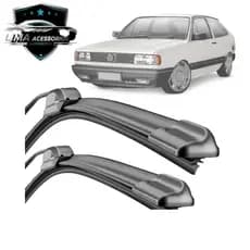 Par Palhetas Silicone Limpador Gol Voyage Saveiro Parati Quadrado 1980 A 1996