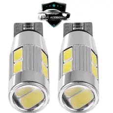 Par De Lampada T10 Pingo Pingao 10 Leds Smd Com Projetor