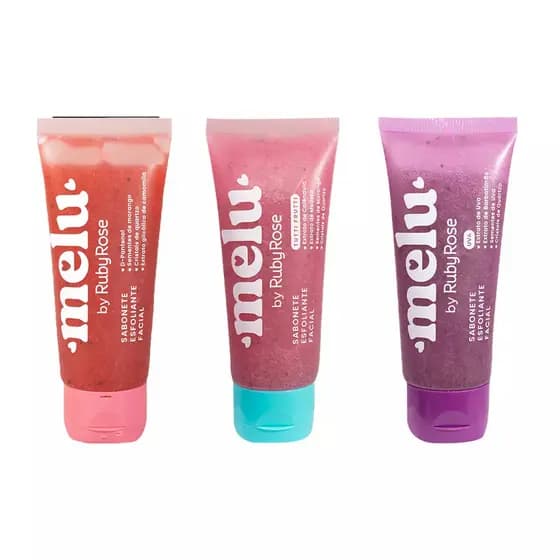 Sabonete Esfoliante Facial Melu Ruby Rose