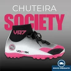 Chuteira Futebol Masculino Feminino Lançamento Novo Resistente Society