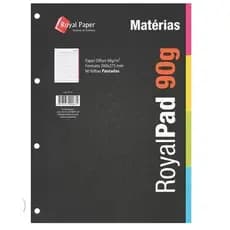 Folha De Fichário 200x275mm 90gr 80f Tarjas Coloridas
