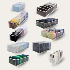 Kit 3 Colmeias Organizadoras de Gavetas - P, PP, P2, F, M, G, GG, XG - Guarda-Roupa, Roupas, Camisetas, Calças, Toalhas