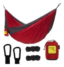 Rede de Descanso Dormir Camping Hamaca Portátil Com Corda Portable Style