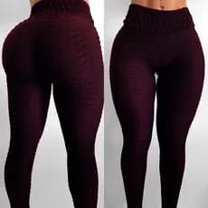 Calça Legging Bolha Suplex Cós Alto Empina Bumbum Fitness 3D Legue Textura Academia Leg Cintura alta