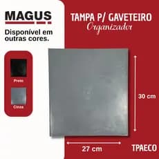Tampa para Gaveteiro Magus GVT1 GVT2 – Poliestireno Reciclado – Linha Ecoline