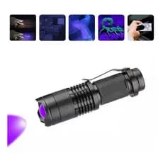 Mini Lanterna Tática Luz Negra Recarregável - Usb
