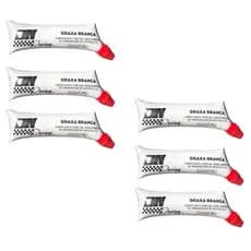 KIT 6 Graxas Branca Lubrificante Corrente Moto Bike 80g