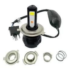 Lampada super LED Efeito Bi-Xenon 3 leds H4 Universal Para Motos 8000k envio rapido