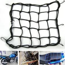 Rede Elastica 35x35 cm PRETA  Capacete Moto Carro Carga para segurar a bagagem ENVIO RAPIDO